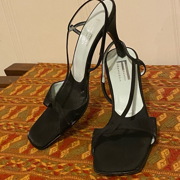 Y2K Strappy nylon heels - Picture 1 of 2